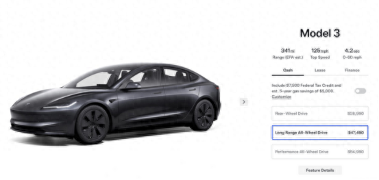 下調250美元!特斯拉Model 3長續航全驅版海外降價,國內能跟進?