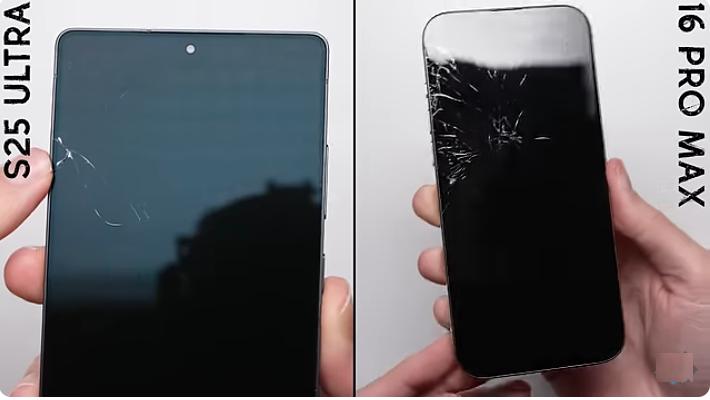 三星 Galaxy S25 Ultra 與 iPhone 16 Pro Max 跌落測試,誰是 “抗摔王者”